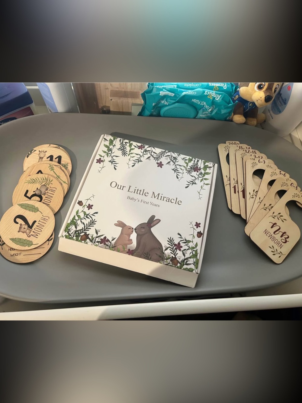 Baby Milestone Card Set - Neutral Beige
